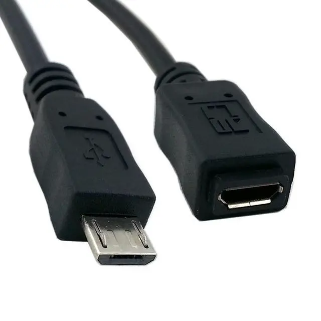 Alt view image 6 of 7 - Micro USB 2.0 Extension Cable,Micro USB 5Pin Male to Female Data Charging Extension Cable for Dash Cam/GPS/Camera 4.92FT/1.5M