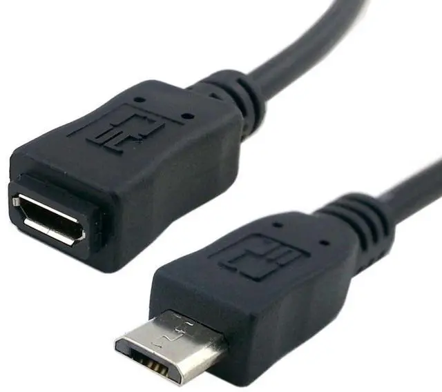 Main image of Micro USB 2.0 Extension Cable,Micro USB 5Pin Male to Female Data Charging Extension Cable for Dash Cam/GPS/Camera 1.64FT