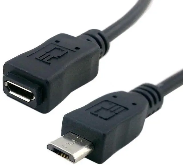 Main image of Micro USB 2.0 Extension Cable,Micro USB 5Pin Male to Female Data Charging Extension Cable for Dash Cam/GPS/Camera 0.65FT/0.2M