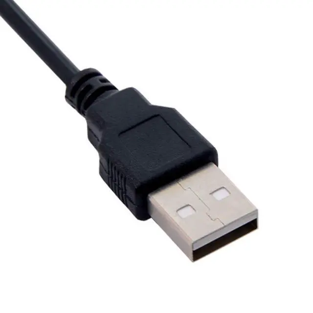 Alt view image 5 of 7 - USB 2.0 Type A Male to Right Angled 90 Degree 5.5 x 2.1mm DC 5V Power Plug Barrel Connector Charge Cable 100cm