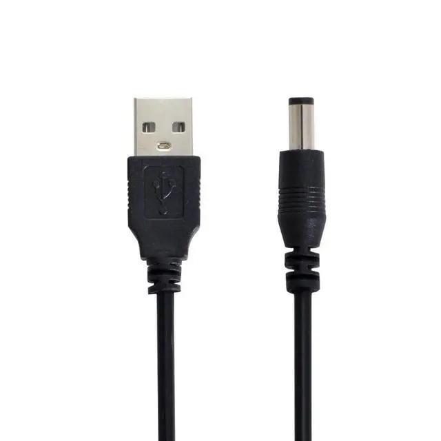 Alt view image 5 of 6 - USB 2.0 Type-A to 5.5x2.5mm DC 5V Power Plug Charge Cable 1.0M