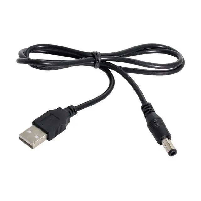 Alt view image 6 of 6 - USB 2.0 Type-A to 5.5x2.5mm DC 5V Power Plug Charge Cable 1.0M