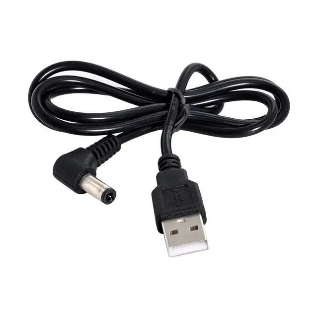 Alt view image 4 of 7 - USB 2.0 Type A Male to 5.5 x 2.5mm DC 5V Power Plug Barrel Connector Charge Cable 80cm