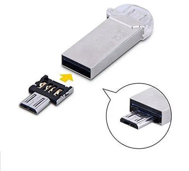 Alt view image 6 of 7 - 5 Pack Micro USB OTG Adapter Micro USB Male to USB 2.0 Female Ultra Mini Size Connector Adapter