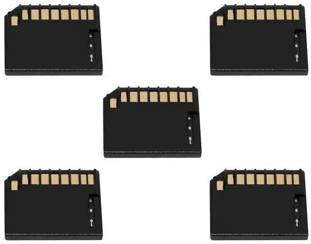 Main image of 5 Pack Micro SD to SD Memory Card Mini Adapter Compatible with 13/15'' MacBook Air/Pro/Retina Black 23x24mm