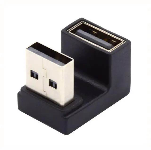 Main image of USB 3.0 Adapter,USB 3.0 Type-A Male to Female 180 Degree UP Angled Connector Adapter