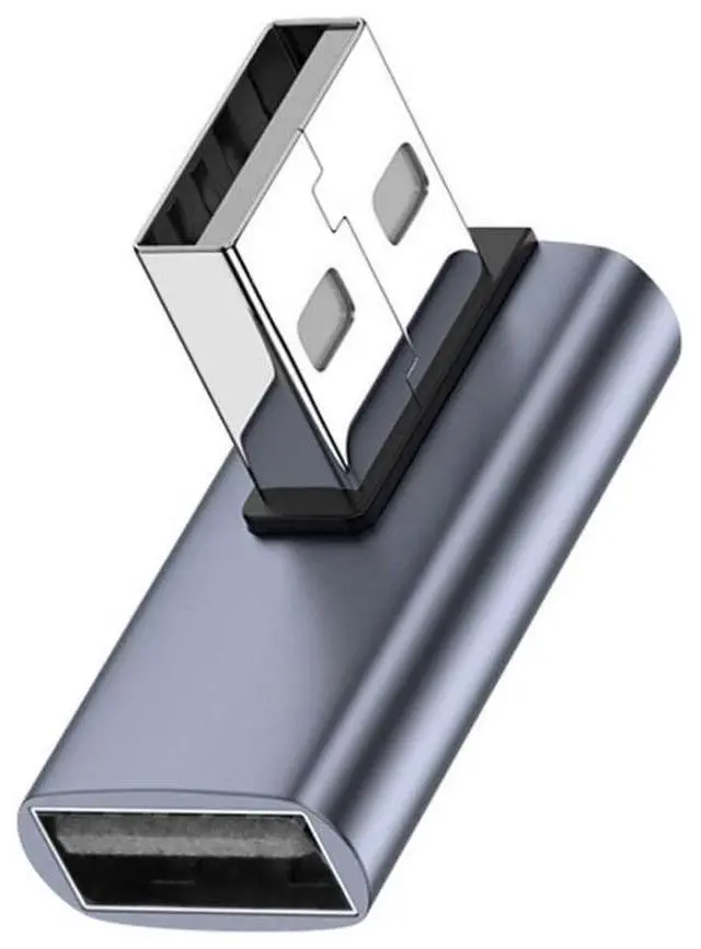 Main image of USB 3.0 Type A Male to Female Extension Power Data Video Adapter 90 Degree Right Angled 10Gbps