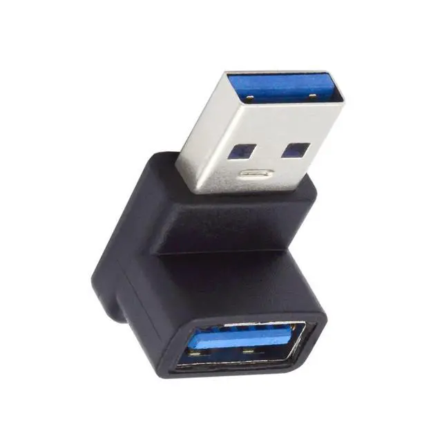 Alt view image 6 of 6 - USB 3.0 Adapter,USB 3.0 Type-A Male to Female 90 Degree UP Angled Connector Adapter