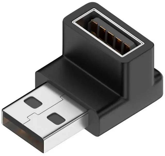 Main image of USB 3.0 Adapter,USB 3.0 Type-A Male to Female 90 Degree Down Angled Connector Adapter