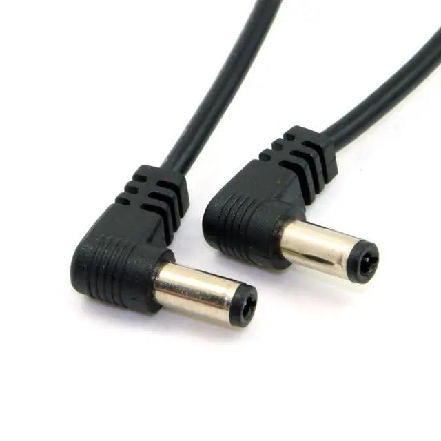 Alt view image 3 of 7 - 2 Pack DC 12V 2A 5.5x2.1/2.5mm Male to 5.5x2.1/2.5mm Male Power Plug Barrel Connector Charge Cable 24AWG 0.6M