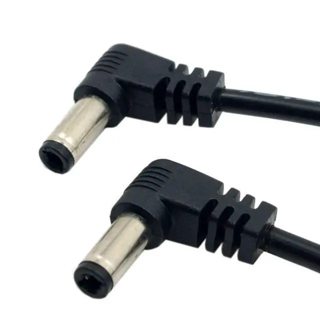 Alt view image 4 of 7 - 2 Pack DC 12V 2A 5.5x2.1/2.5mm Male to 5.5x2.1/2.5mm Male Power Plug Barrel Connector Charge Cable 24AWG 0.6M