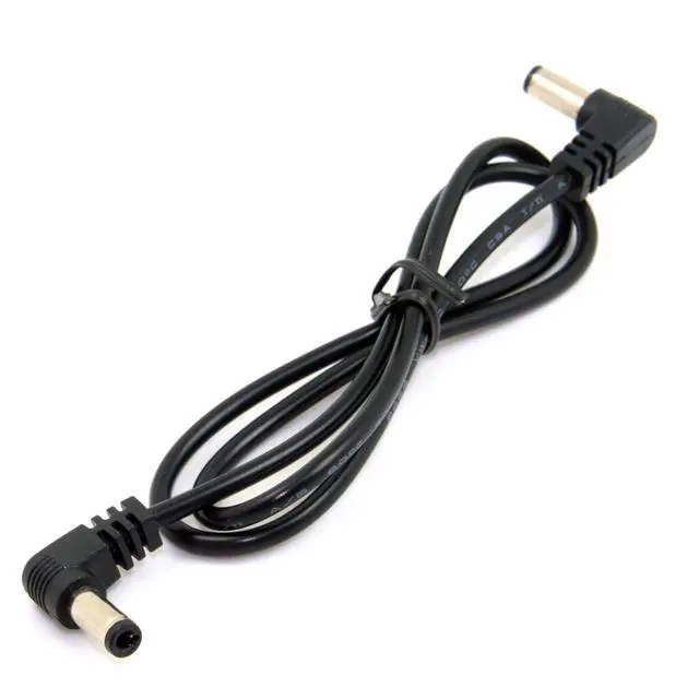 Alt view image 5 of 7 - 2 Pack DC 12V 2A 5.5x2.1/2.5mm Male to 5.5x2.1/2.5mm Male Power Plug Barrel Connector Charge Cable 24AWG 0.6M