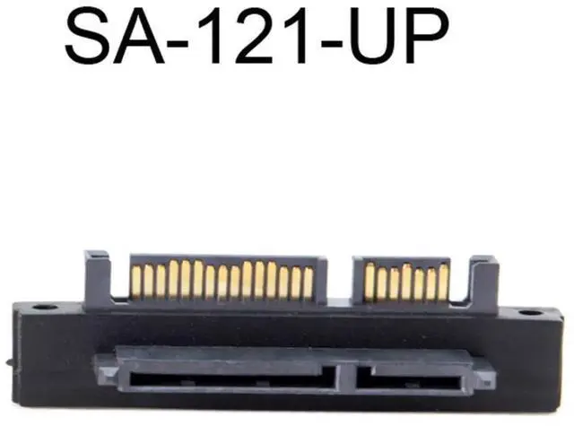 Alt view image 3 of 7 - 2 Pack SATA Male to SATA Female 90 Degree Angled Gender Changer Connector Adapter for 2.5/3.5" Hard Disk Drive
