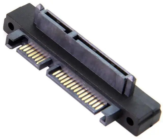 Alt view image 7 of 7 - SATA 22Pin Male to Female 90 Degree UP Angled Gender Changer Connector Adapter for 2.5/3.5" Hard Disk Drive