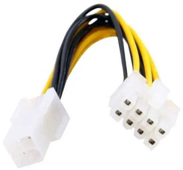 Main image of 4-Pin to 8-Pin EPS 12 V ATX Motherboard Power Supply Converter Cable Adapter