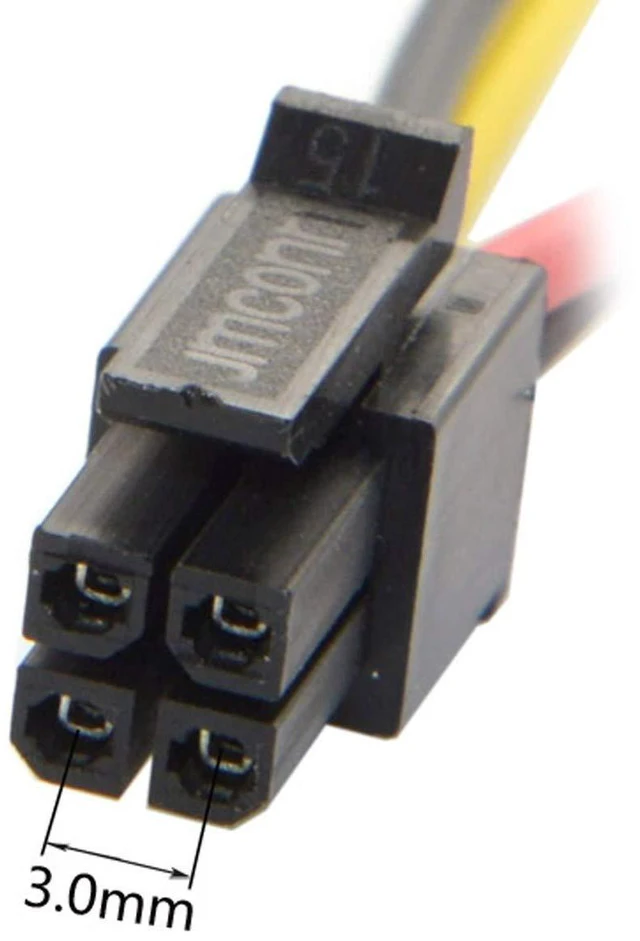 Alt view image 3 of 5 - ATX Molex Micro Fit Pitch 3.0mm 4Pin Male to Open Wire Adapter Cable 15cm 20AWG UL1007