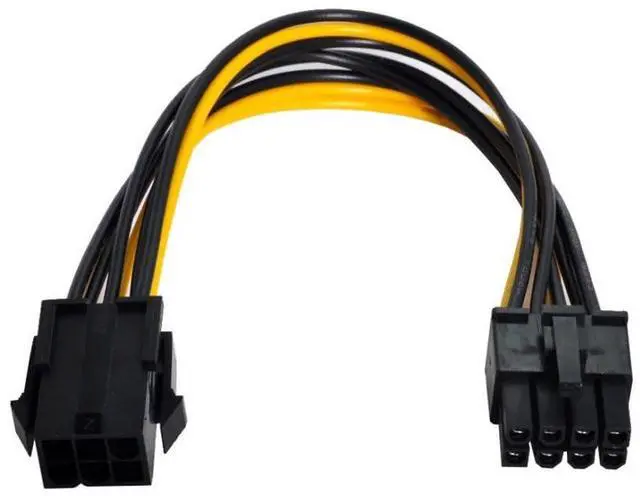 Main image of PCI-E PCI Express 6Pin to 8Pin Video Card Extension Power Cable for Graphics Adapter
