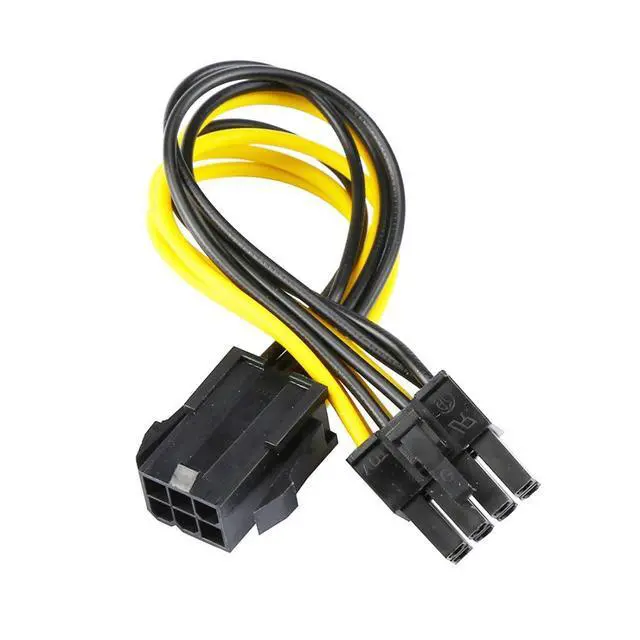 Alt view image 6 of 6 - PCI-E PCI Express 6Pin to 8Pin Video Card Extension Power Cable for Graphics Adapter