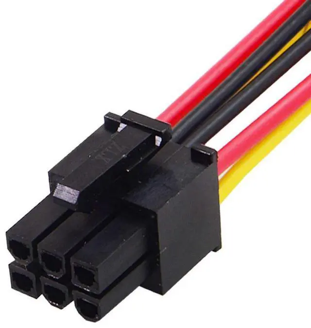 Alt view image 5 of 7 - IDE Dual 4Pin to ATX 6Pin EPS 12V Graphics Card Adapter Converter Cable, 2 IDE Dual 4pin IDE Male to 6 Pin Female Power Cable PCI Express Dual 4 Pin IDE Connector to 6 Pin Cable Adapter