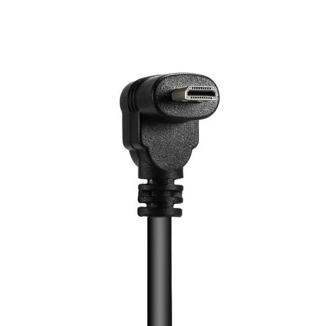 Alt view image 6 of 6 - HDMI Male to Micro HDMI Male 90 Degree UP Angled HDTV Cable 50cm for Cell Phone & Tablet