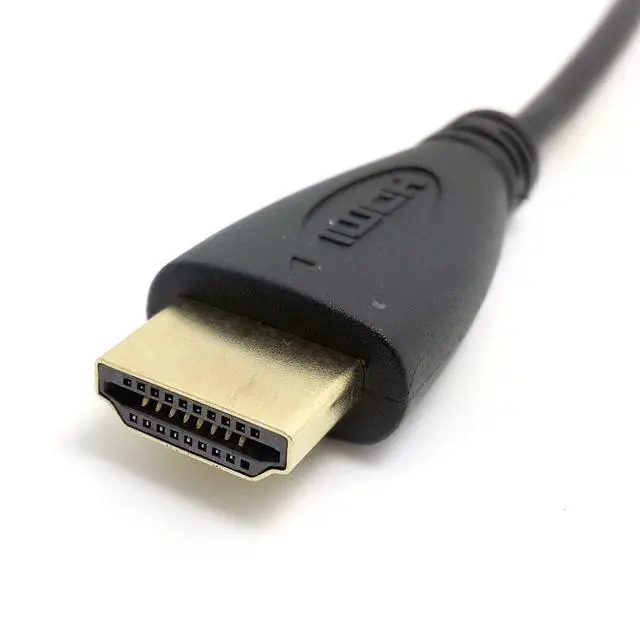Alt view image 5 of 6 - CY Right Angled 90 Degree Micro HDMI to HDMI Male HDTV Cable 150cm for Cell Phone & Tablet