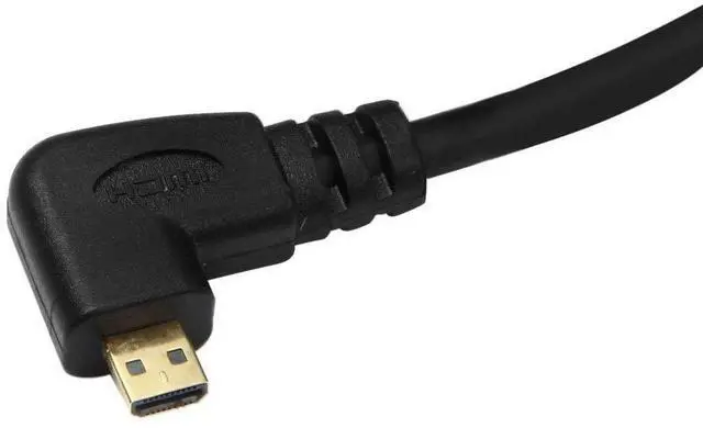 Alt view image 5 of 7 - CY HDMI Male to Micro HDMI Male Left Angled 90 Degree HDTV Cable for Cell Phone & Tablet & Camera