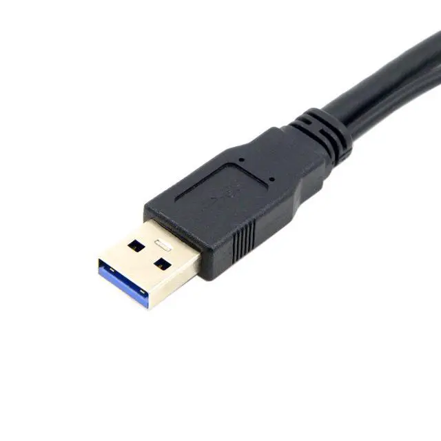 Alt view image 6 of 7 - USB 3.0 Splitter Y Cable USB 1 Male to 2 Female Extra Power Data Extension Cable for 2.5" Mobile Hard Disk