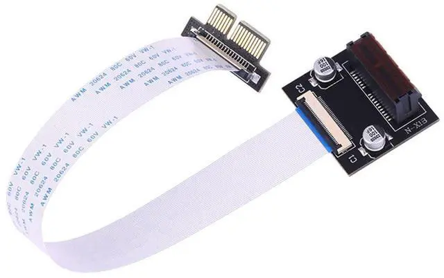 Main image of PCI-E X1 Extension Adapter PCI Express X1 Low Profile Angled Riser Card Extender Relocate Adapter