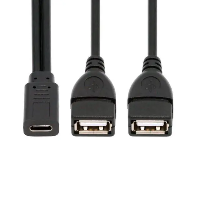 Alt view image 7 of 7 - USB C Splitter Multi Charging Cable,USB C 1 to 2 USB Charge Extension Cable Supports Charging Two Devices at The Same Time 0.98FT/0.3M