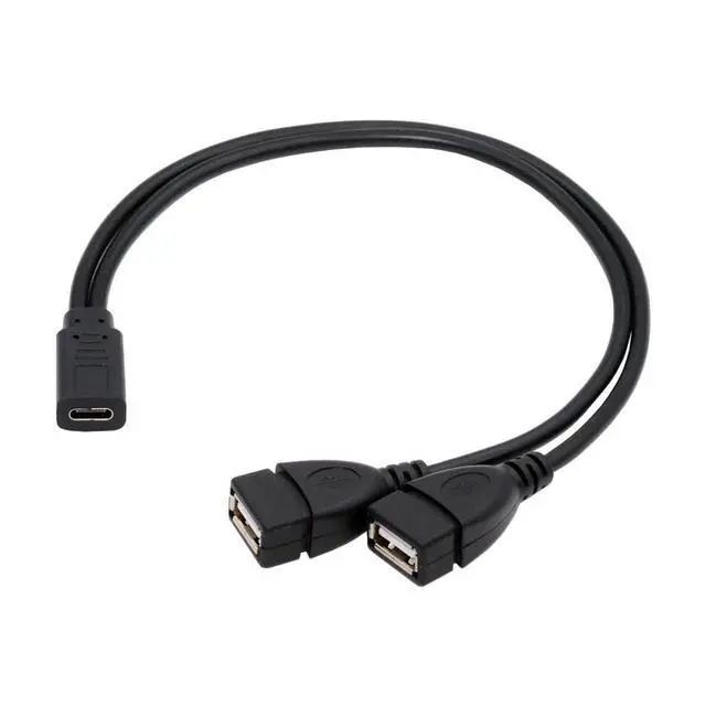 Alt view image 6 of 7 - USB C Splitter Multi Charging Cable,USB C 1 to 2 USB Charge Extension Cable Supports Charging Two Devices at The Same Time 0.98FT/0.3M