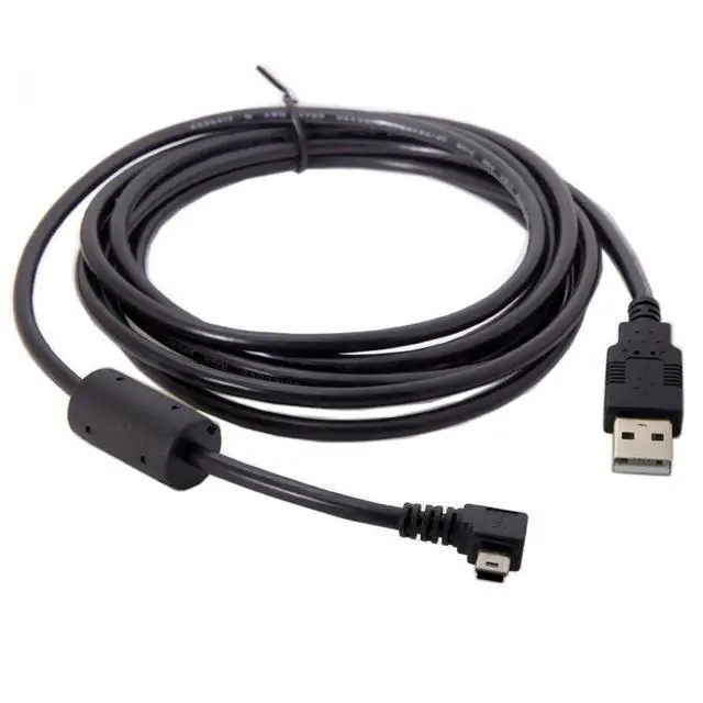 Alt view image 7 of 7 - Mini USB Cable USB 2.0 Male to Mini USB 5 Pin Male 90 Degree Right Angled Charging Data Transfer Extension Cable 3.0M