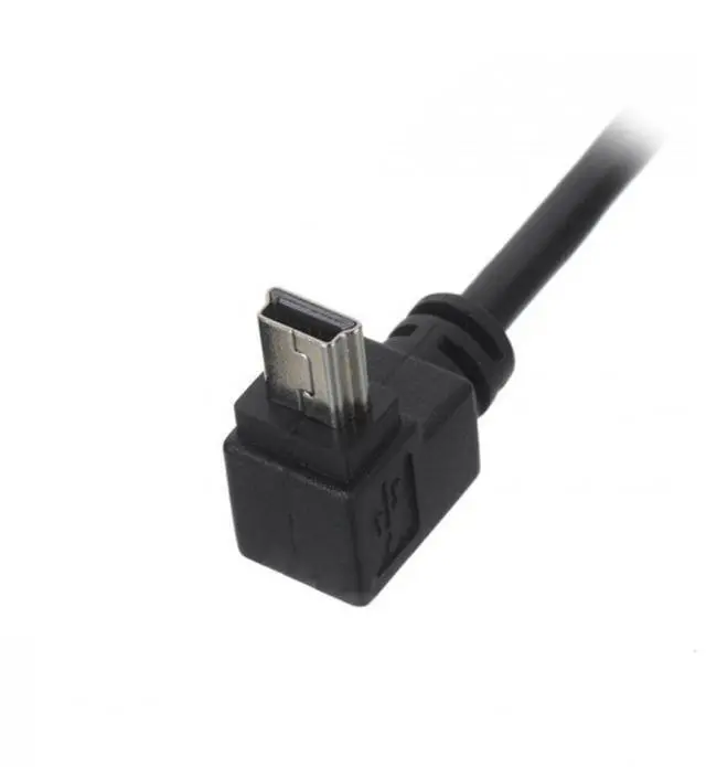 Alt view image 5 of 5 - Mini USB Cable USB 2.0 Male to Mini USB 5 Pin Male 90 Degree UP Angled Charging Data Transfer Extension Cable 0.50M for Dash Cam/GPS/Microphone