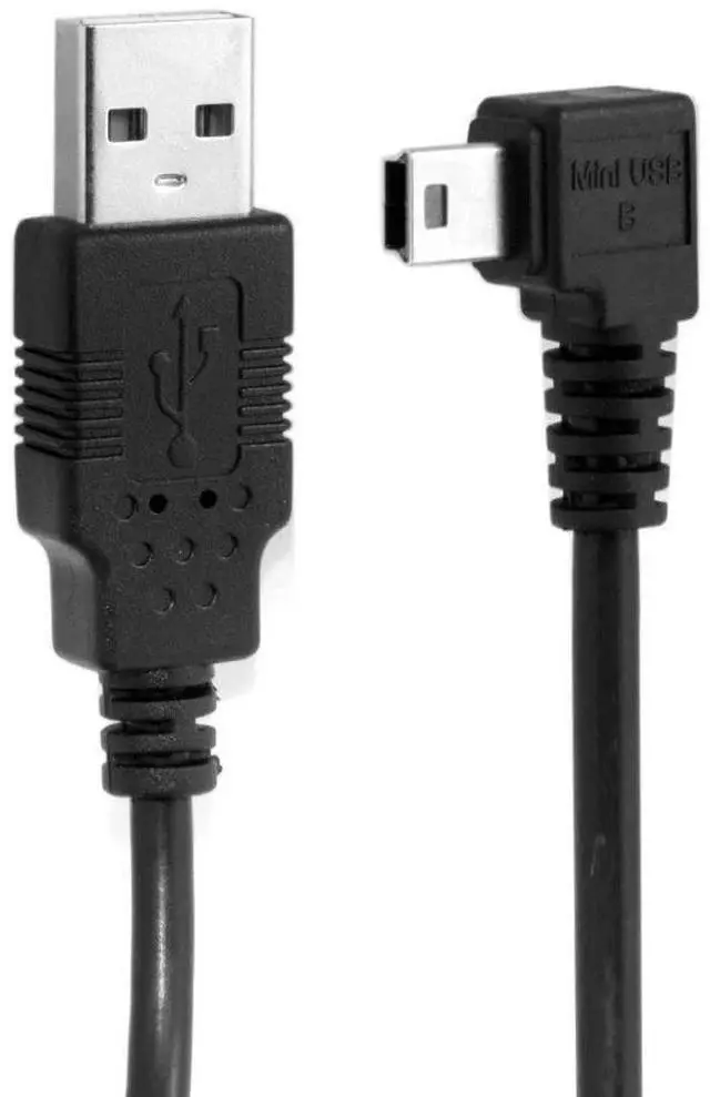 Main image of Mini USB Cable USB 2.0 Male to Mini USB 5 Pin Male 90 Degree Left Angled Charging Data Transfer Extension Cable 1.8M
