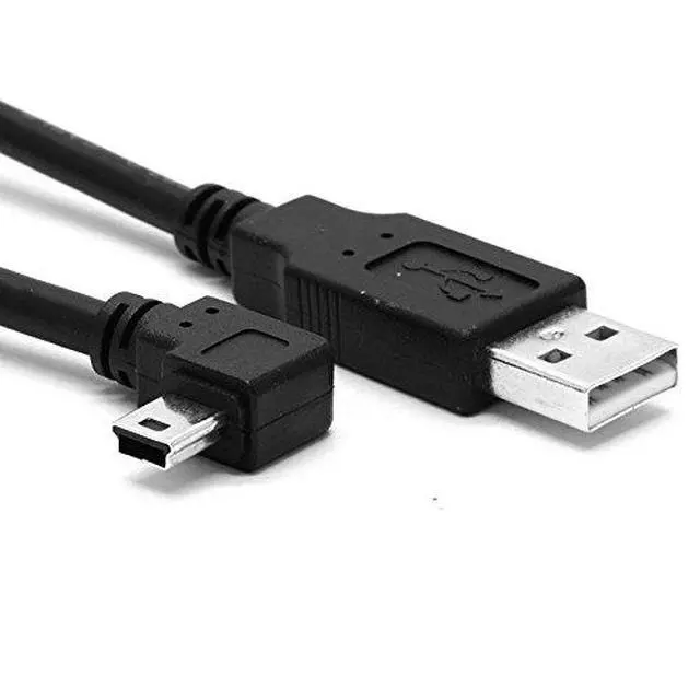 Alt view image 4 of 7 - Mini USB Cable USB 2.0 Male to Mini USB 5 Pin Male 90 Degree Right Angled Charging Data Transfer Extension Cable 0.5M for Dash Cam/GPS/Microphone
