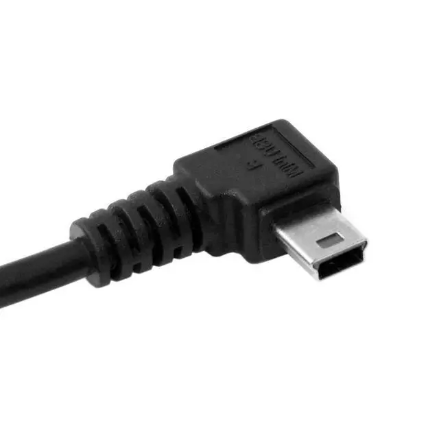 Alt view image 6 of 7 - Mini USB Cable USB 2.0 Male to Mini USB 5 Pin Male 90 Degree Right Angled Charging Data Transfer Extension Cable 0.5M for Dash Cam/GPS/Microphone