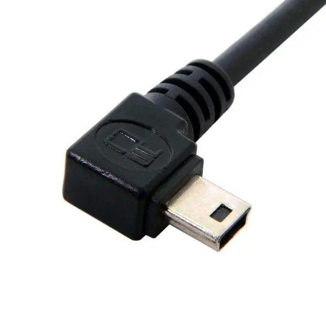 Alt view image 7 of 7 - Mini USB Cable USB 2.0 Male to Mini USB 5 Pin Male 90 Degree Left Angled Charging Data Transfer Extension Cable 1.8M