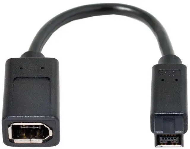 Main image of JSER IEEE 1394 6Pin Female to 1394b 9Pin Male Firewire 400 to 800 Cable 20cm Firewire 800 400 Cable 6 Feet 9 Pin to 6 Pin