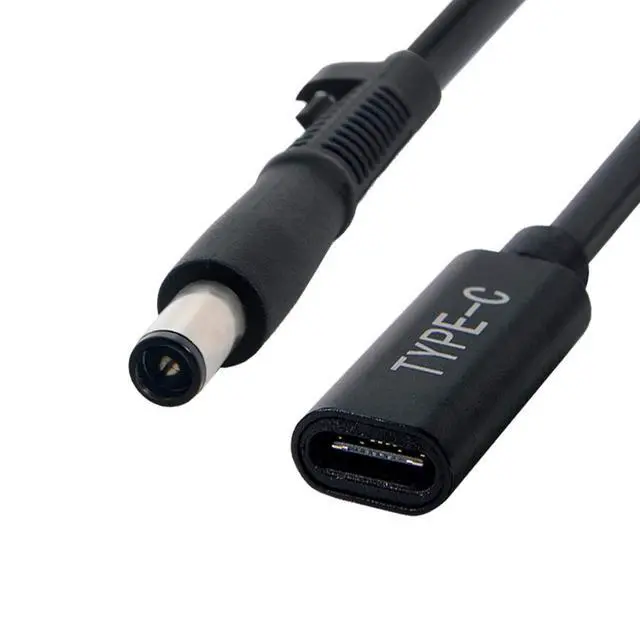 Alt view image 5 of 7 - USB C to DC 20V 7.4x5.0mm PD 65W Charge Cable for HP Laptop Type-C Input to DC 20V Output