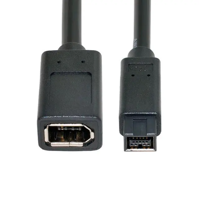 Alt view image 5 of 7 - JSER IEEE 1394 6Pin Female to 1394b 9Pin Male Firewire 400 to 800 Cable 20cm Firewire 800 400 Cable 6 Feet 9 Pin to 6 Pin