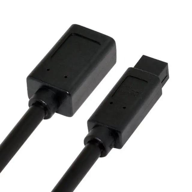 Alt view image 6 of 7 - JSER IEEE 1394 6Pin Female to 1394b 9Pin Male Firewire 400 to 800 Cable 20cm Firewire 800 400 Cable 6 Feet 9 Pin to 6 Pin