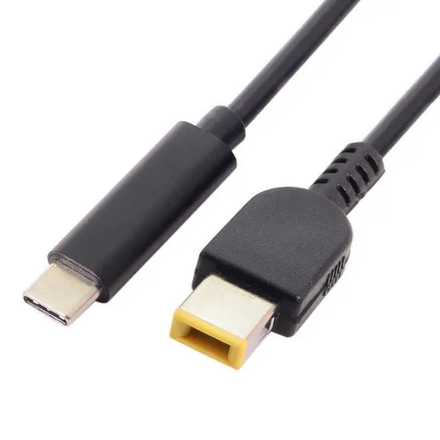 Alt view image 6 of 7 - USB C to DC Rectangle ThinkPad X1 11.0x4.5mm Power PD 65W Charge Cable for Laptop Notebook