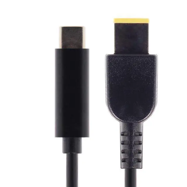 Alt view image 7 of 7 - USB C to DC Rectangle ThinkPad X1 11.0x4.5mm Power PD 65W Charge Cable for Laptop Notebook