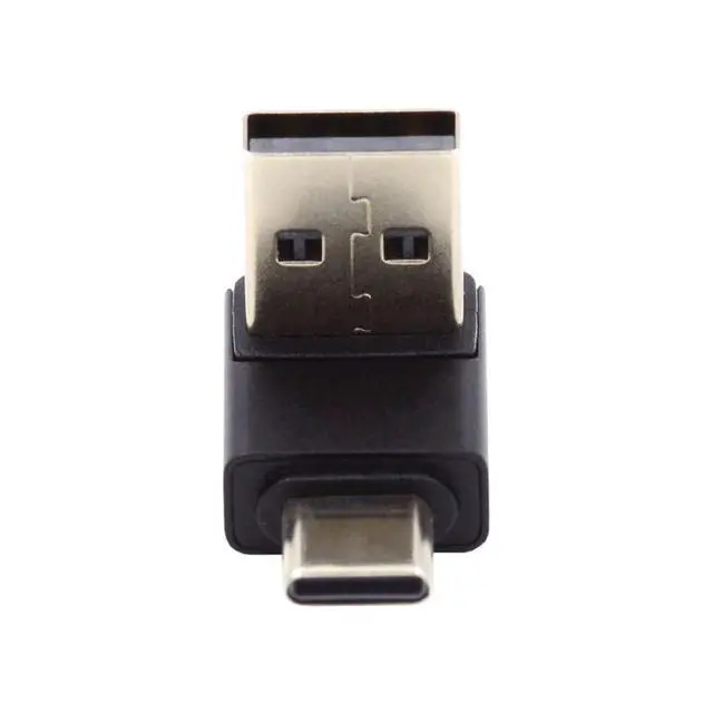 Alt view image 5 of 6 - USB 3.0/3.1 Connector USB C to USB 3.0 Data 10Gbps Charge Adapter 90 Degree Down Angled