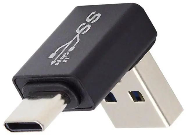 Main image of USB 3.0/3.1 Connector USB C to USB 3.0 Data 10Gbps Charge Adapter 90 Degree UP Angled