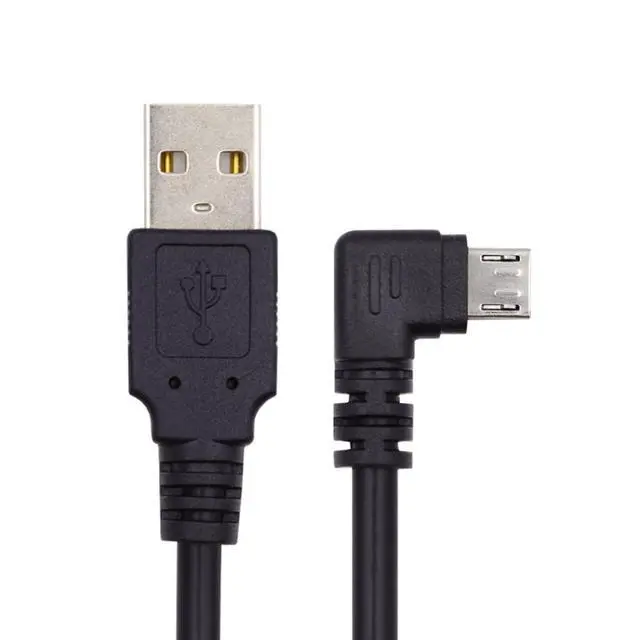 Alt view image 7 of 7 - USB to Micro USB Cable,USB 2.0 Male to Micro USB 5Pin Male 90 Degree Right Angled Charge Data Transfer Extension Cable 1.0M