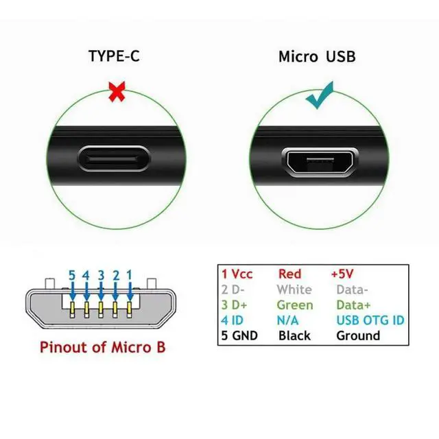 Alt view image 3 of 7 - USB to Micro USB Cable,USB 2.0 Male to Micro USB 5Pin Male 90 Degree Down Angled Charge Data Transfer Extension Cable 1.0M
