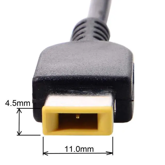 Alt view image 2 of 7 - USB C to DC Rectangle ThinkPad X1 11.0x4.5mm Power PD 65W Charge Cable for Laptop Notebook