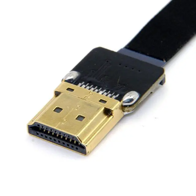 Alt view image 4 of 7 - CY 90 Degree UP Angled FPC Flat Micro HDMI Cable - 20cm for FPV, HDTV, Multicopter, Aerial Photography, HDMI Port Display