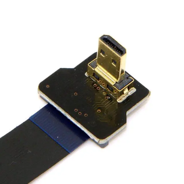 Alt view image 5 of 7 - CY 90 Degree UP Angled FPC Flat Micro HDMI Cable - 20cm for FPV, HDTV, Multicopter, Aerial Photography, HDMI Port Display