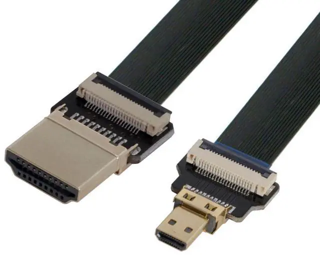 Main image of CYFPV Micro HDMI to HDMI Male Extension FPC Flat Cable 1080P for FPV HDTV Multicopter Aerial Photography 0.5M